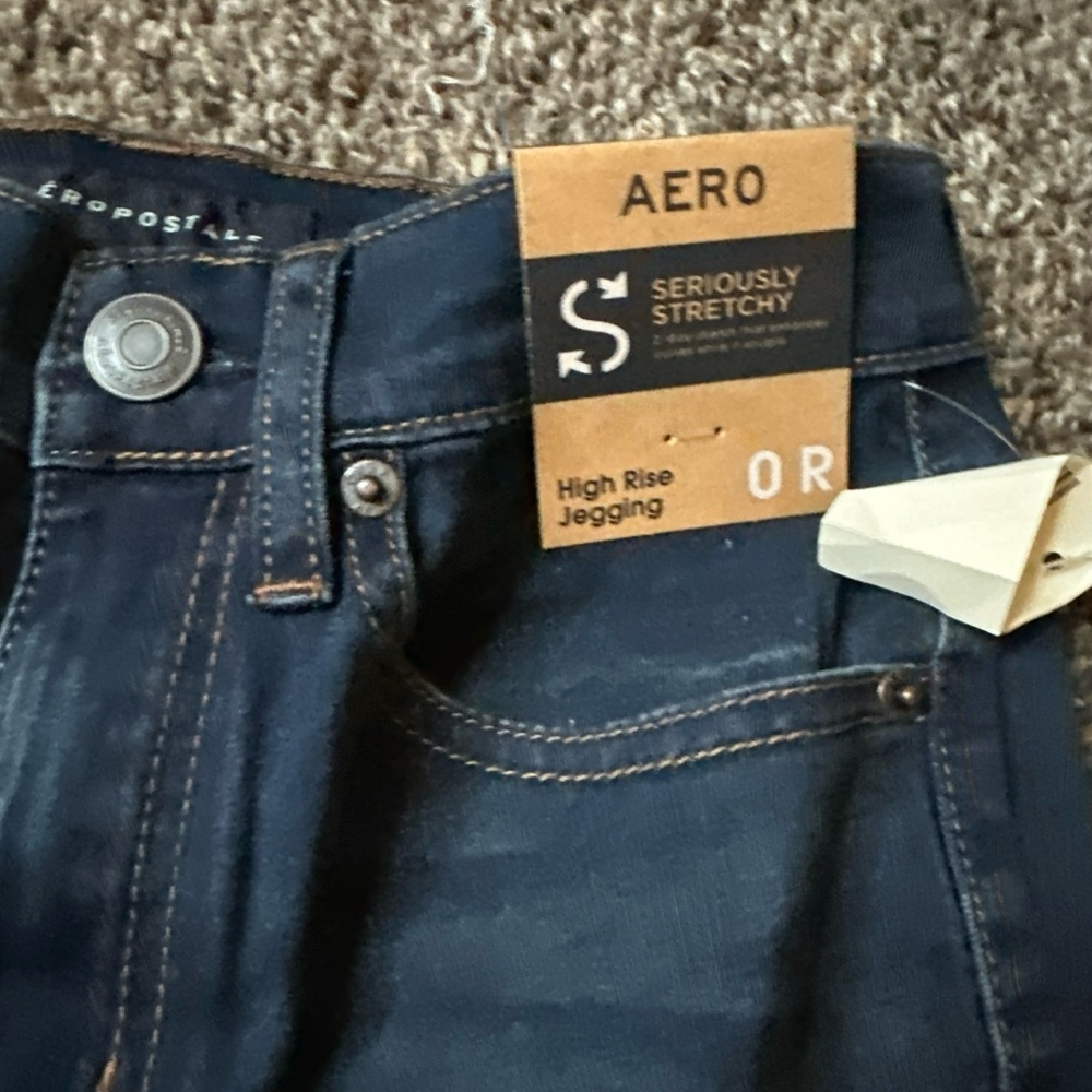 Seriously Stretchy High Rise Jegging Aero 0R- Dark Blue